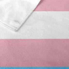 img 1 attached to 🏳️ Oversized Transgender Pride Flag Microfiber Beach Towel - LGBTQ+ Men & Women, Super Absorbent & Quick Dry Bath Towel ideal for Pool, Bathroom, Travel, Sports, and Hotel (52" X 32")