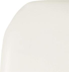 img 1 attached to Chiavari Chair Cushion in Durable White Vinyl by Flash Furniture