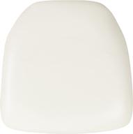 chiavari chair cushion in durable white vinyl by flash furniture логотип