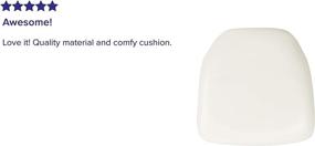 img 2 attached to Chiavari Chair Cushion in Durable White Vinyl by Flash Furniture