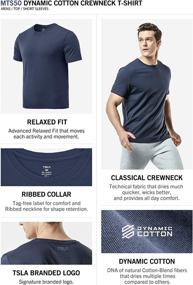 img 1 attached to Versatile Performance: TSLA FlexDri Running Active Cotton Men's Clothing