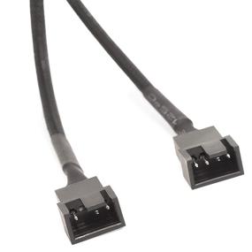 img 3 attached to 🖥️ Переходник для разветвления вентиляторов на ПК - 1 в 2 переходник для разветвления PWM вентиляторов: совместим с охлаждающими вентиляторами 3 Pin и 4 Pin | 10" оплетка из плетеного черного нейлона (2 штуки)