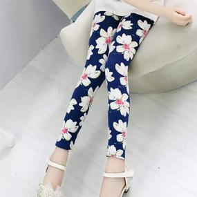 img 3 attached to 👖 Elastic Cotton Leggings Skinny Trousers: Perfect Girls' Clothing and Leggings for Style and Comfort