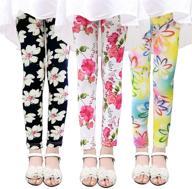 👖 elastic cotton leggings skinny trousers: perfect girls' clothing and leggings for style and comfort logo