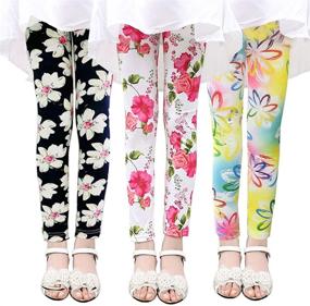 img 4 attached to 👖 Elastic Cotton Leggings Skinny Trousers: Perfect Girls' Clothing and Leggings for Style and Comfort