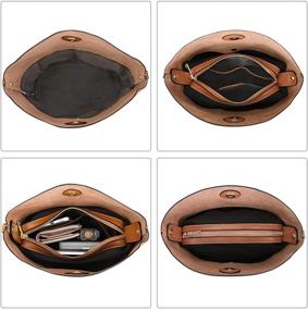 img 2 attached to 👜 Сумка через плечо из натуральной кожи S-ZONE для женщин: маленькая, стильная и универсальная.