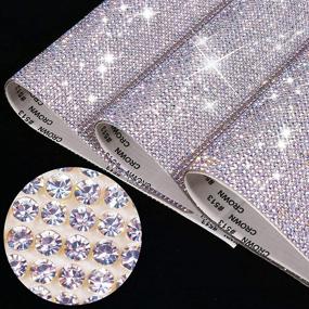 img 4 attached to 🌟 36000-Piece Kpop Space Crystal Rhinestones Sticker: Bling Bling, Self-Adhesive Glitter Rhinestone Crystal Stickers for Car and Gift Decoration