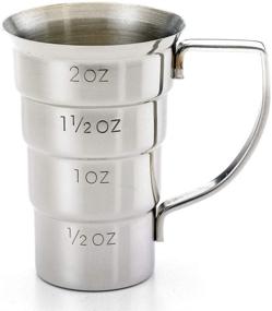 img 2 attached to 🍸 Barfly Stainless Steel 2 oz Drink Jigger with Handle (Model M37108)