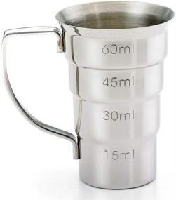 img 1 attached to 🍸 Barfly Stainless Steel 2 oz Drink Jigger with Handle (Model M37108)