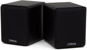 img 4 attached to Micca COVO-S Renewed Compact 2-Way Bookshelf Speakers - Pair