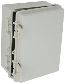 img 2 attached to BUD Industries NBF 32312 Weatherproof Plastic Outdoor Enclosure