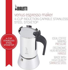 img 3 attached to ☕ Кофеварка Bialetti Venus Induction на 4 чашки из нержавеющей стали в комплекте с эспрессо, 1 шт.