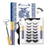 👁️ bluwtpoclan magnetic eyelashes with eyeliner kit - 7-pairs reusable magnetic lashes for a waterproof & natural look, includes lash tweezers logo