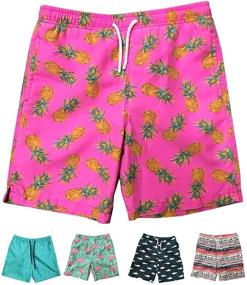 img 4 attached to 🍍 Pineapple Paradise: INGEAR Little Swimsuit 14 Boys' Clothing and Swimwear