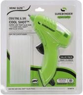 🔫 surebonder ultra low temperature cool shot mini glue gun for delicate materials – compact size, 10 watts, 12 sticks included (plus series kd-160fkit) logo