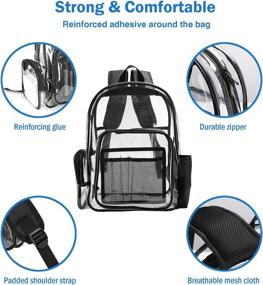img 2 attached to 🎒 Transparent Security Sporting Backpacks