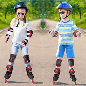 img 3 attached to 🌈 2021 New Children's Inline Skates with Light-Up Wheels and Safety Gear