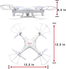 img 3 attached to ✈️ SYMA X5C-1 RC Quadcopter Bundle: Extra Batteries, Blades, Charger, and SD Card