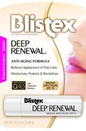 🌞 blistex lip protectant sunscreen deep renewal anti-aging formula: value pack of 4 - 0.13 ounce (3.69g) logo