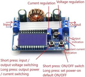 img 2 attached to 🔌 Цифровой преобразователь постоянного напряжения CenryKay с LCD вольтметром и амперметром - регулируемый 0,5V-30V, 3A.