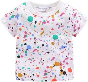 img 4 attached to Mud Kingdom Toddler T Shirts Colorful