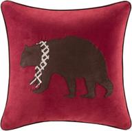 embroidered fashion pillow square decorative logo