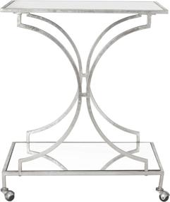 img 3 attached to 🍸 Safavieh Ignatius Silver Bar Cart: Elegant and Functional Home Collection