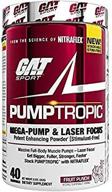 gat sport pumptropic: mega-pump & laser focus potent enhancing 🏋️ powder (stimulant-free), 40 servings – fruit punch flavor, ultimate fitness boost logo