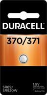 🔋 durable duracell 370/371 silver oxide button battery - long lasting power - 1 count logo