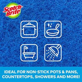 img 1 attached to 🧽 Scotch-Brite Multi-Purpose Non-Scratch Scour Pads - Gentle Cleaning, 2 Pads (622)