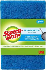 img 4 attached to 🧽 Scotch-Brite Multi-Purpose Non-Scratch Scour Pads - Gentle Cleaning, 2 Pads (622)