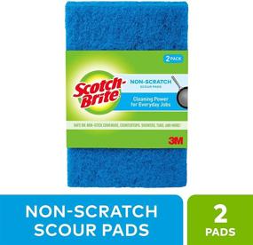 img 3 attached to 🧽 Scotch-Brite Multi-Purpose Non-Scratch Scour Pads - Gentle Cleaning, 2 Pads (622)