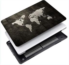 img 1 attached to AQYLQ Compatible With MacBook Pro 13 Inch Map Case(Old Version 2015 2014 2013 End 2012 A1502 A1425 Retina)