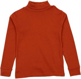 img 1 attached to Leveret Cotton Turtleneck Uniform Green Boys' Clothing