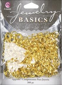 img 1 attached to 💍 Cousin Jewelry Basics: 300-Piece Split Ring Set in Gold (6/8mm) - Must-Have Find for Jewelry Enthusiasts