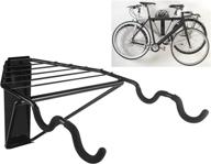 🚲 hasitpro foldable bike wall mount rack - horizontal bike holder hook for garage/indoor home storage of 2 bikes logo