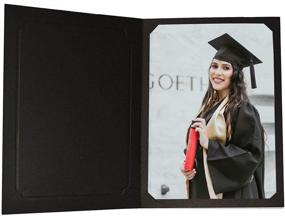 img 3 attached to 📸 Golden State Art Pack of 100 Acid-Free Photo Folders for 4x6 or 5x7 Pictures - Perfect for Portraits, Special Events, Graduations, Weddings - Black with Gold Lining