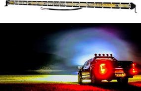 img 3 attached to Ultra Slim Osram LED Mini Light Bar: High Output Amber & White LEDs (30 inch)