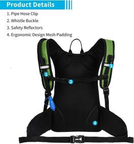 img 1 attached to 🎒 MIRACOL Hydration Backpack - 2L Water Bladder, Insulated Pack for Running, Hiking, Cycling, Camping