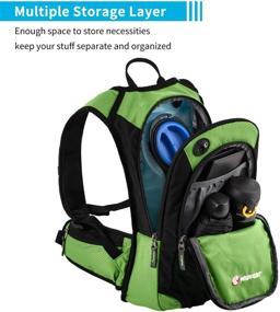 img 2 attached to 🎒 MIRACOL Hydration Backpack - 2L Water Bladder, Insulated Pack for Running, Hiking, Cycling, Camping