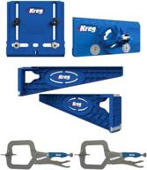 🔧 kreg hardware installation kit with slide, pull, hinge, and 2 micro clamps logo