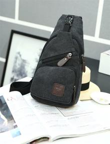 img 1 attached to 🎒 502 Canvas Crossbody Casual Shoulder Backpack with Enhanced SEO