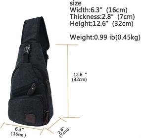 img 2 attached to 🎒 502 Canvas Crossbody Casual Shoulder Backpack with Enhanced SEO