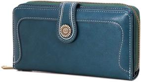 img 1 attached to Earnda Wallets Holder Zipper Wristlet Women's Handbags & Wallets