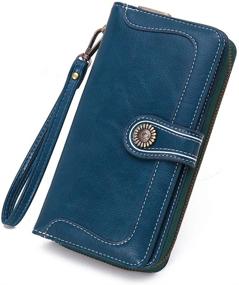 img 4 attached to Earnda Wallets Holder Zipper Wristlet Women's Handbags & Wallets