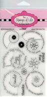 fancy elegant font swirl sentiment stamps: perfect for crafting beautiful cards and scrapbooking with the stamps of life - swirls4words logo