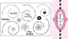 img 1 attached to Fancy Elegant Font Swirl Sentiment Stamps: Perfect for Crafting Beautiful Cards and Scrapbooking with The Stamps of Life - Swirls4Words