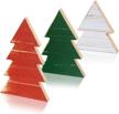 wooden christmas tabletop decoration ornaments logo