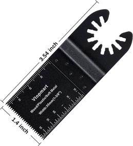 img 1 attached to 🔧 Vtopmart 50 Wood Oscillating Multitool Quick Release Saw Blades: Compatible with Fein, Porter Cable, Black & Decker, Bosch, Craftsman, Ridgid, Ryobi, Makita, Milwaukee, Rockwell