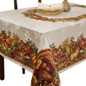 img 4 attached to 🍽️ Enhance Your Dining Experience with Benson Mills Splendor Engineered Tablecloth